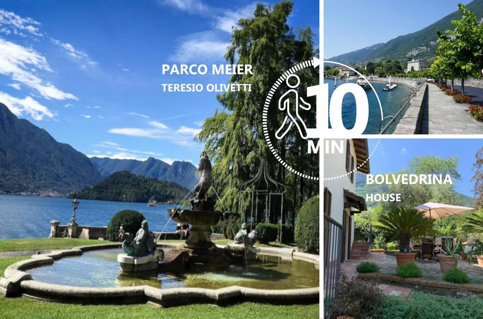 La Bolvedrina - Lake Como Villa Apartments - Garden & First Floor 트레메쪼 0*,  이탈리아