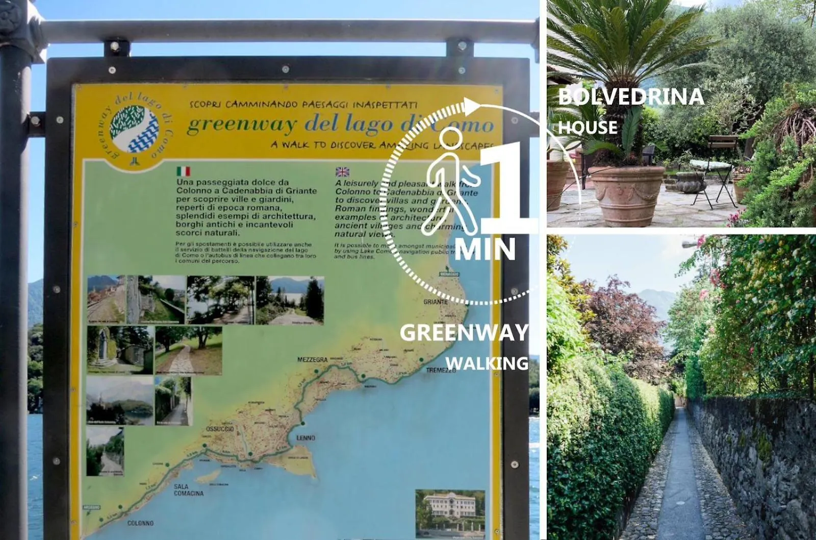 La Bolvedrina - Lake Como Villa Apartments - Garden & First Floor 트레메쪼